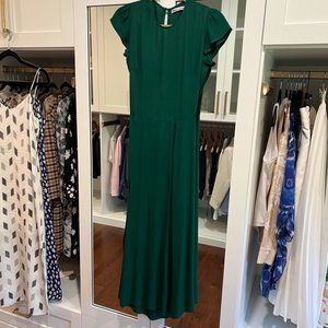 Reformation Gavin Dress in Emerald